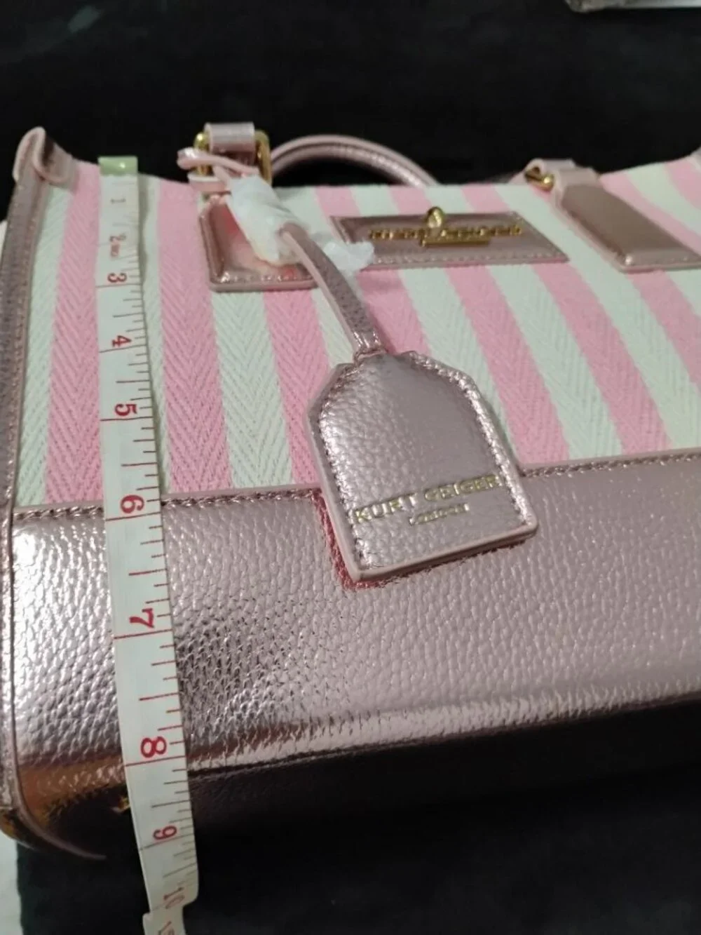 Kurt Geiger London Small Chiswick Shopper Pink Combo NWT - Picture 12 of 15